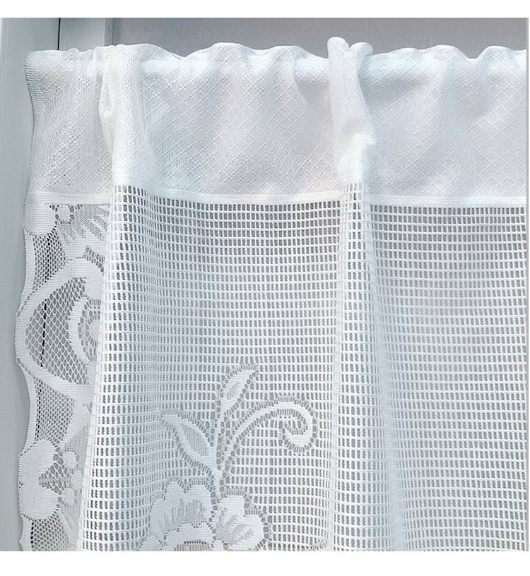 Lace Tiered Curtain - Farmhouse Sheer Window Curtain For Kitchen Door, Cafe Tiered Valance, Roman Shade, Privacy Screen, Light Filtering, Boho Decor_voghion.com