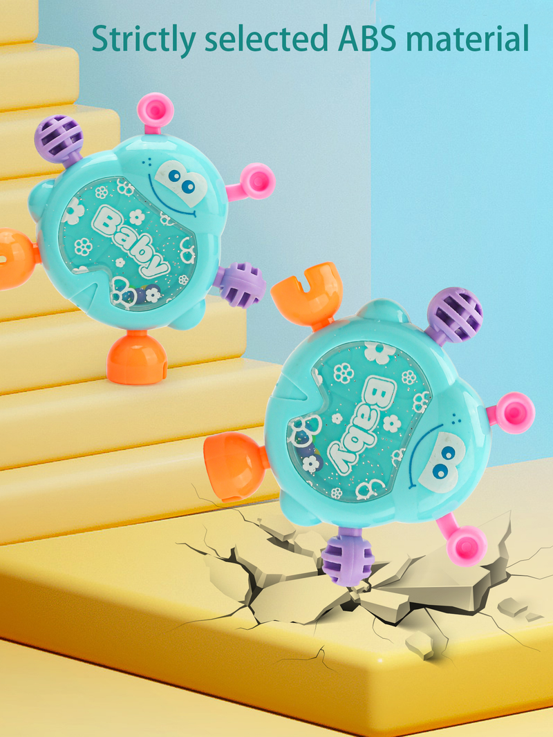 Juego de 6 y 7 sonajeros para bebés de 0 a 12 meses, juguetes sensoriales para bebés (sin BPA, multicolor)_voghion.com