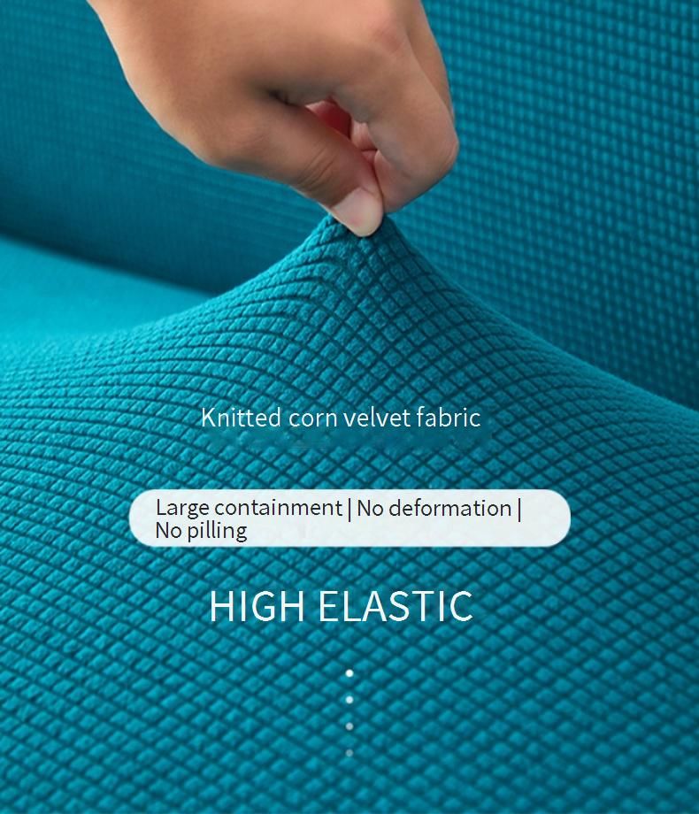 Copridivano in pile di alta qualità - Elasticizzato, antiscivolo, protezione completa per divani singoli/doppi/tre posti, uso per tutte le stagioni, 12 colori alla moda_voghion.com