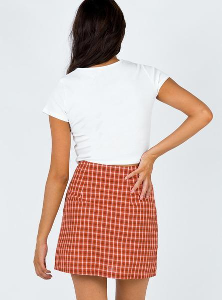 Mini gonna a fessura scozzese da donna alla moda, gonna sottile con cerniera a vita alta_voghion.com