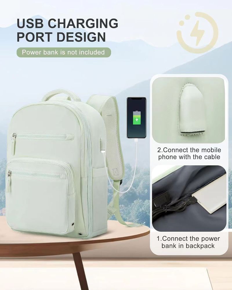 Happypeople Leichter Reiserucksack mit großer Kapazität, wasserdichter Unisex-Handgepäckrucksack mit Laptopfach, strapazierfähiges Oxford-Gewebe_voghion.com