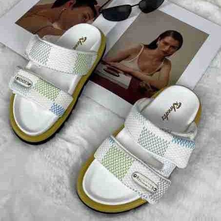 Roddy'nin Yeni Terlikleri L Ev Plaj Ayakkabıları Cırt Cırtlı Kalın Tabanlı Sandaletler V Ev Çok Yönlü Kadın Ayakkabıları_voghion.com