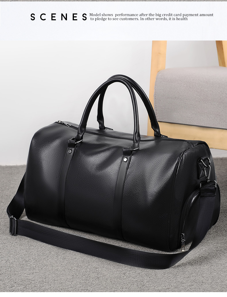 Neue Reisetasche mit Trocken-Nass-Trennung, Übungs-Yogatasche, separatem Schuhfach, Fitnesstasche mit großem Fassungsvermögen_voghion.com