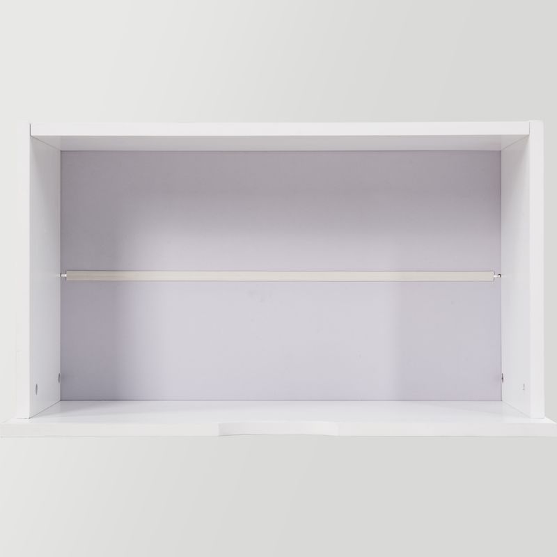 Lit enfant avec tiroir et barrières de sécurité, pin massif 90 x 190 cm, blanc et chêne_voghion.com