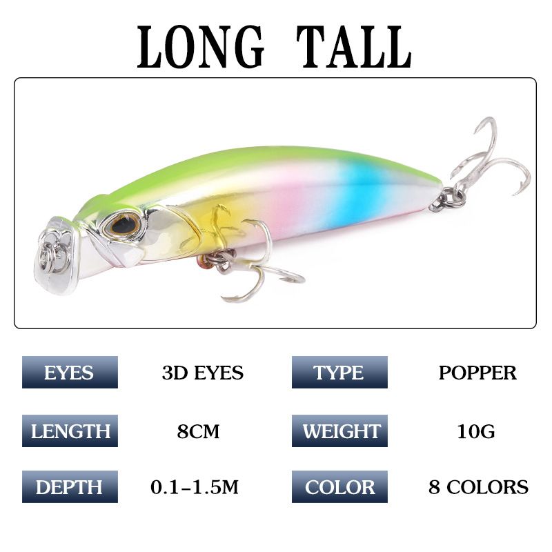 Nova isca artificial de 8 cm/10 g, isca dura de plástico, produtos de pesca_voghion.com