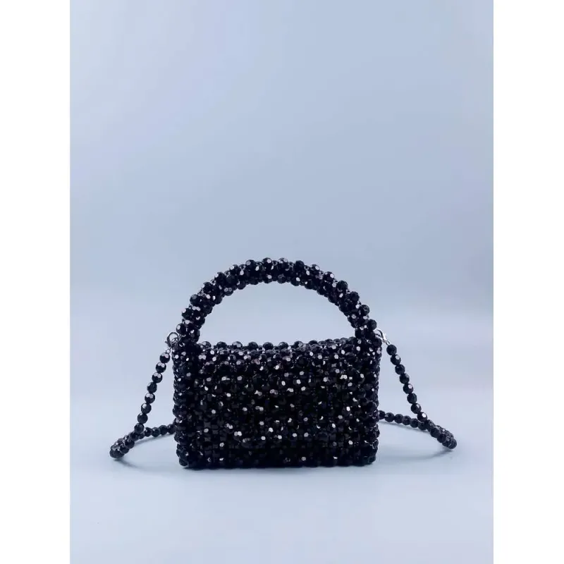 Designer 2025 2024 Nuova borsa a tracolla per cellulare, piccola borsa a tracolla con perline cave, borsa a mano con tracolla singola sottobraccio_voghion.com