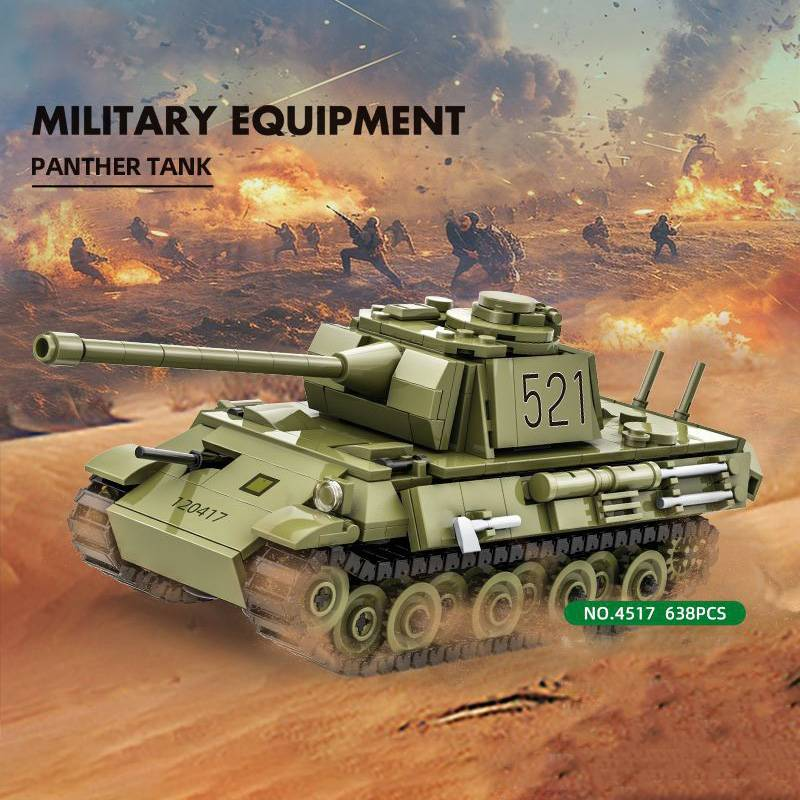 WW2 Militär Klassisk Modell Panzerkampfwagen V Panther Tank Collection Prydnad Byggstenar Tegelstenar Julleksaker _voghion.com