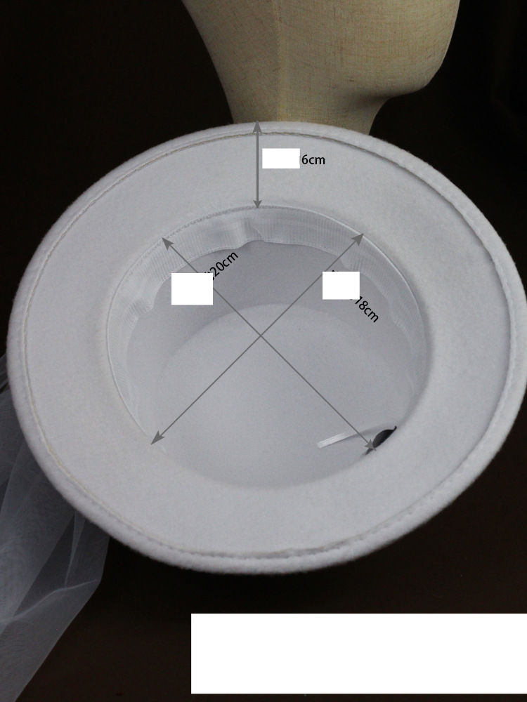 Unisex Super fairy bride hat retro everything elegant girl hair diamond lace photo performance trip hat_voghion.com