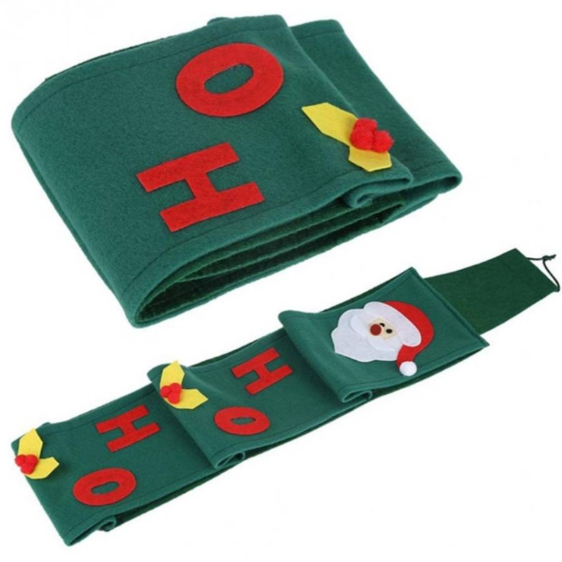 1pc Santa Claus tissue holder Christmas felt roll paper bag non-woven fabric decoration tissue box Christmas storage bag Christmas gift_voghion.com