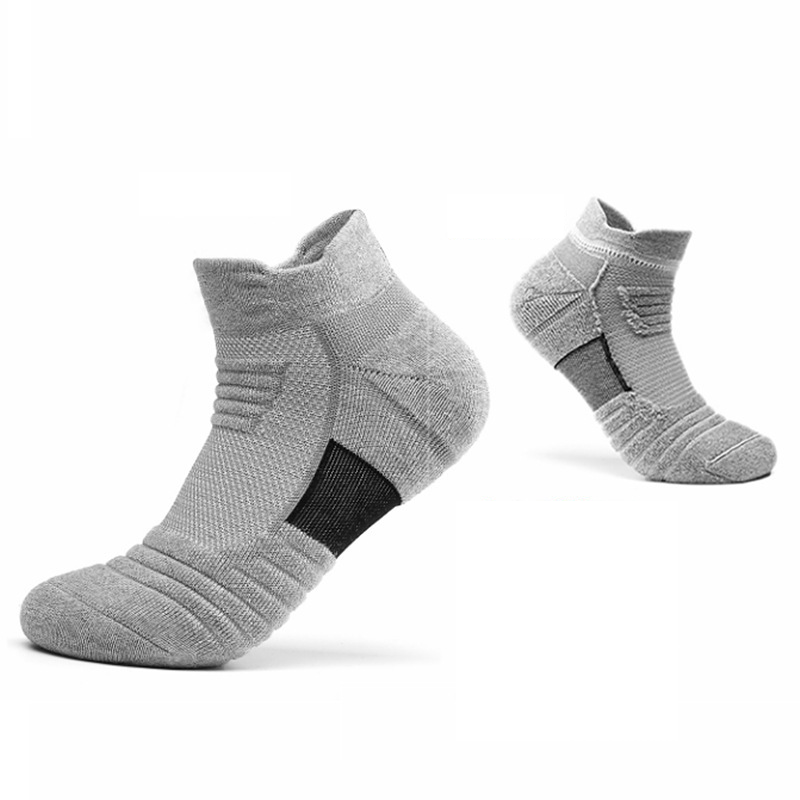 Calcetines de baloncesto para hombre, calcetines de rizo gruesos, calcetines de élite, calcetines de longitud media, calcetines altos para correr al aire libre, calcetines deportivos_voghion.com