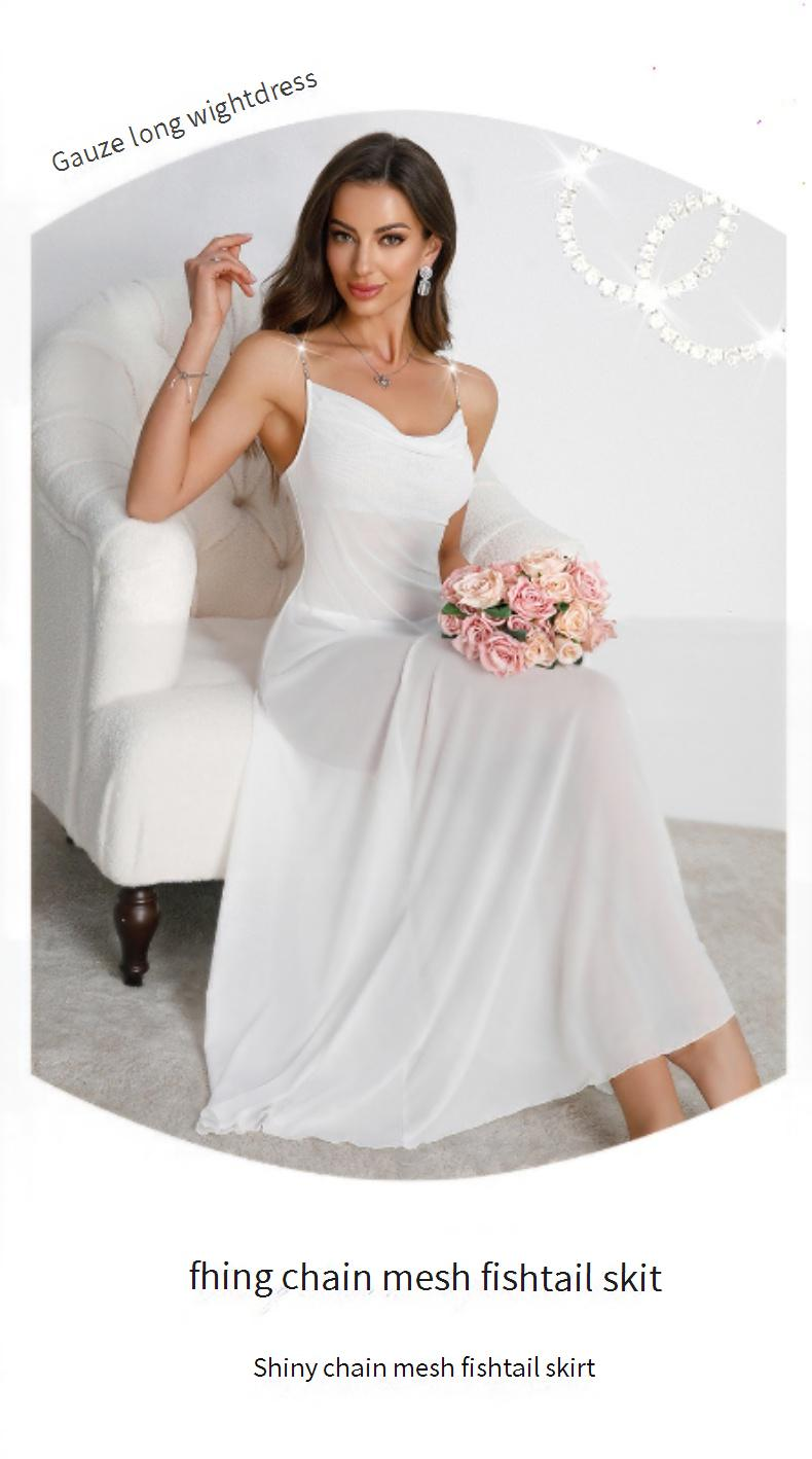 Women's Sleepwears Multi Color Sexy Long Skirt Sexy Dress Dress Sexy Lingerie Pajamas Female_voghion.com