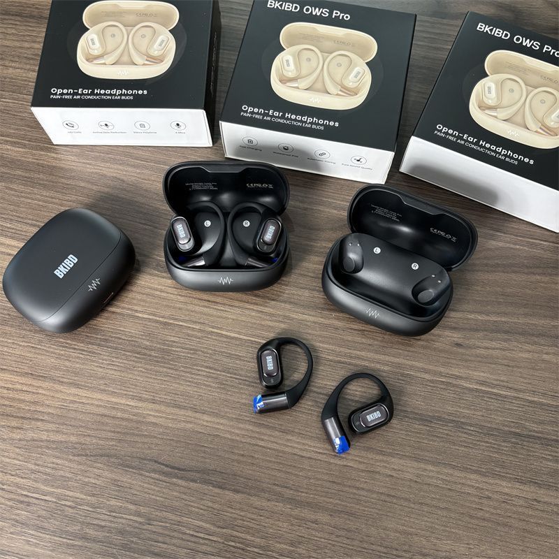 Cuffie Bluetooth con movimento a conduzione ossea, stile gancio auricolare, funzione touch, riduzione del rumore 5.4_voghion.com