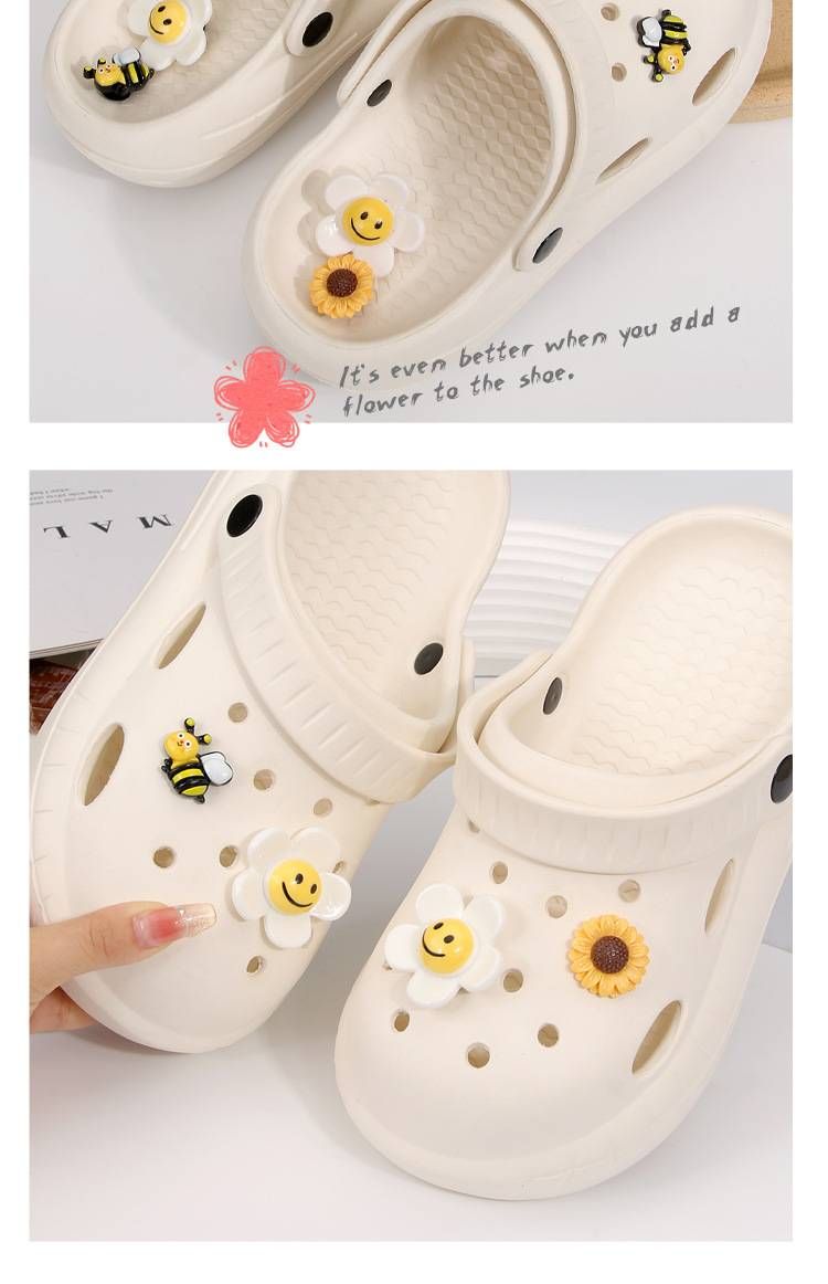 DIY-Schuhanhänger aus Harz – 4 verspielte Stile (Sonnenblume, Hummel und mehr) – Leichtes und wasserdichtes Clog-Zubehör_voghion.com