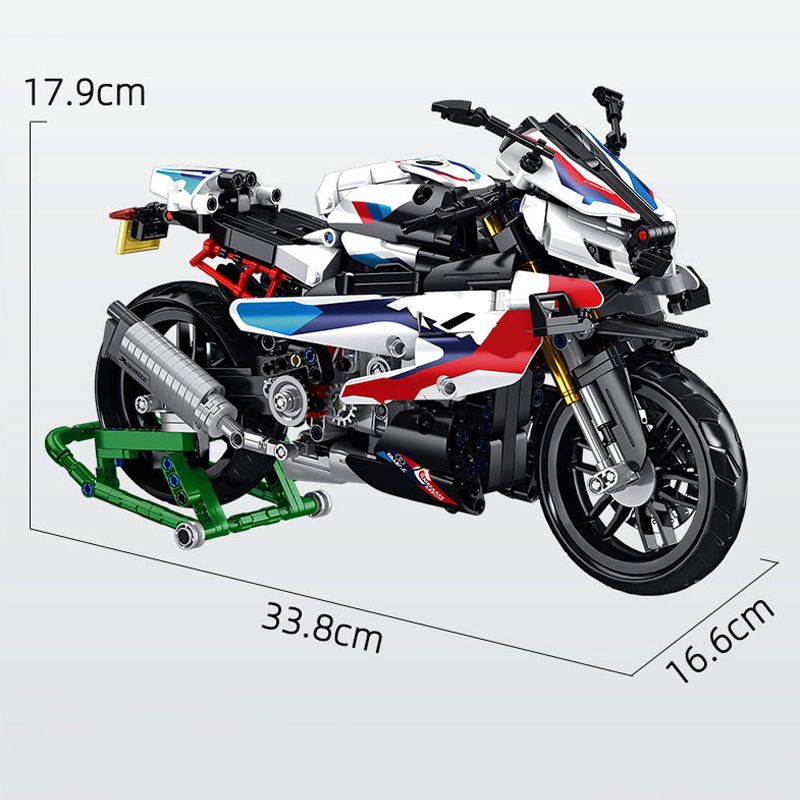 912Pcs Speed Racing Motorcycle Model Building Block Brick Educational Assembly Toy Children Boy Gfit_voghion.com