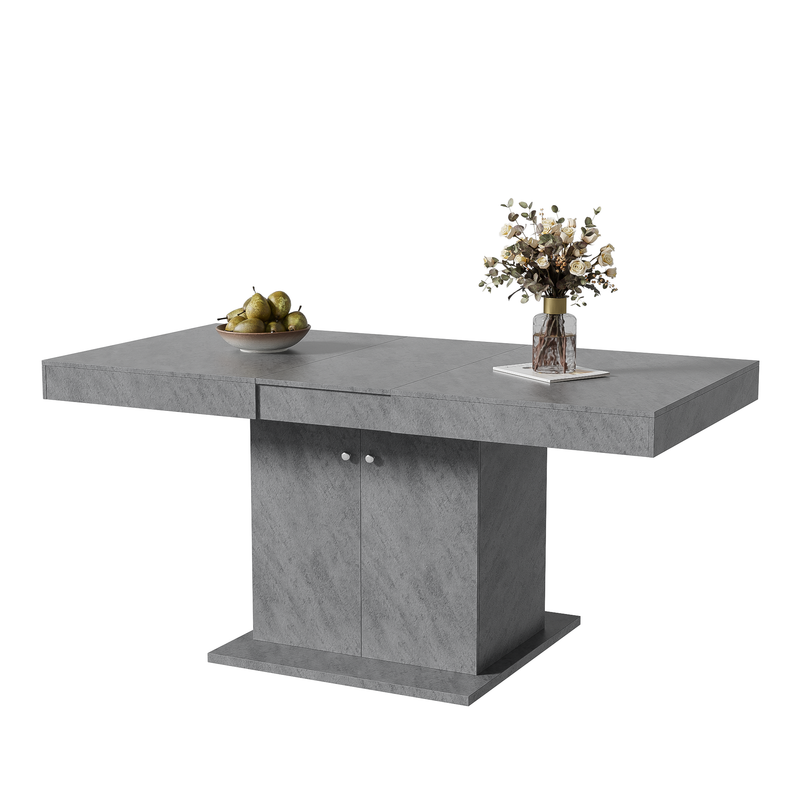 Estisch 140/180x80cm con stauraum, Betonoptik_voghion.com