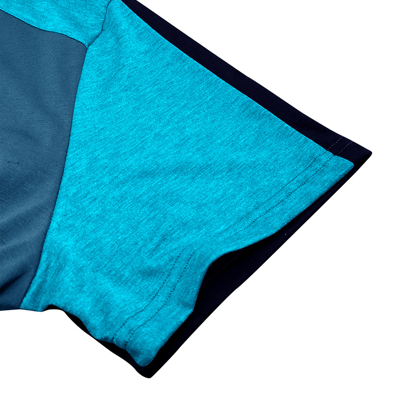 T-shirt à manches courtes et col montant pour homme, chemise Henley de sport de plein air pour homme, haut de fitness, t-shirt_voghion.com