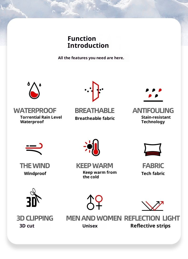 001 New Winter Snowboard Pants For Men, Reflective, Plus Size, Windproof, Waterproof, Breathable, Workwear, Warm Snow Pants,_voghion.com