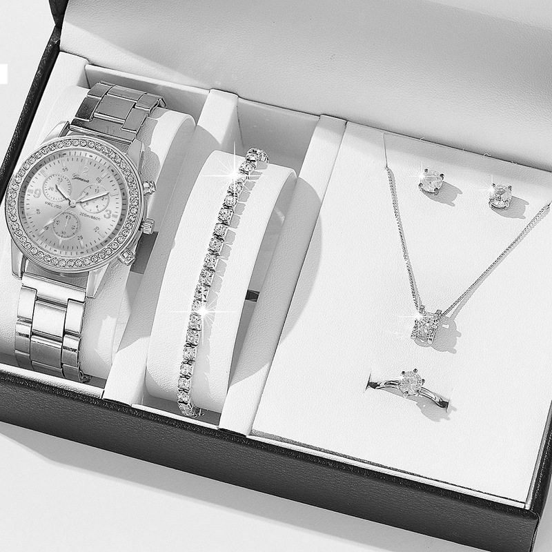 Dámské hodinky Three Eyes Set Quartz Diamond Watch Dárkové hodinky_voghion.com