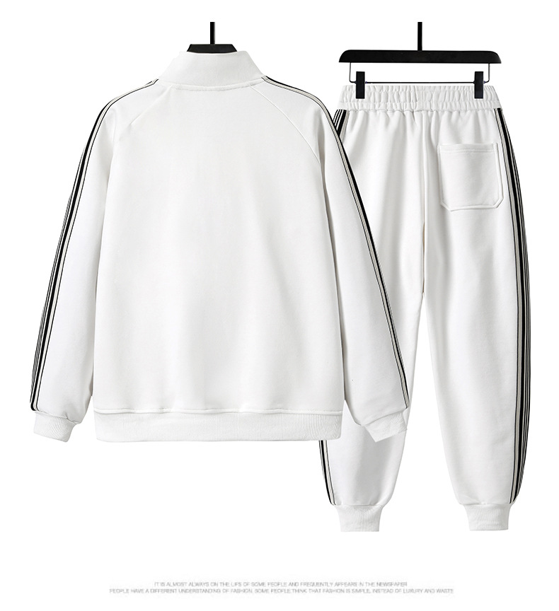 Abbigliamento maschile set di felpe con cappuccio da uomo tinta unita primavera e autunno nuovo set di abbigliamento sportivo casual versatile autunnale da corsa_voghion.com
