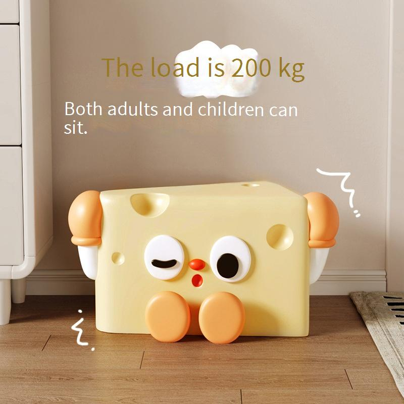 Home Decor Cheese Kreativer Cartoon-Schuh-Wickelhocker, Ornamente, Kinderzimmer, Schlafzimmer, kleiner Hocker, Zuhause, Wohnzimmer, Cartoon, süßer Hocker_voghion.com