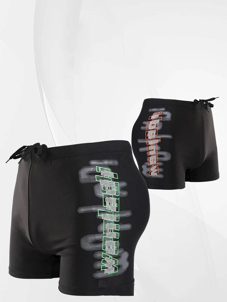 The New Men's Swimming Trunks With Printed Patterns Are Comfortable, Breathable, And Have A Flat Corner. They Are Simple And Form-fitting For Adults_voghion.com