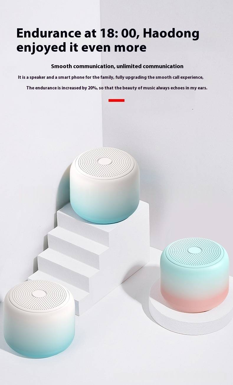 IPX7 Waterproof Bluetooth Speaker - Mini Portable Speaker With Gradient Color & Wireless Stereo_voghion.com
