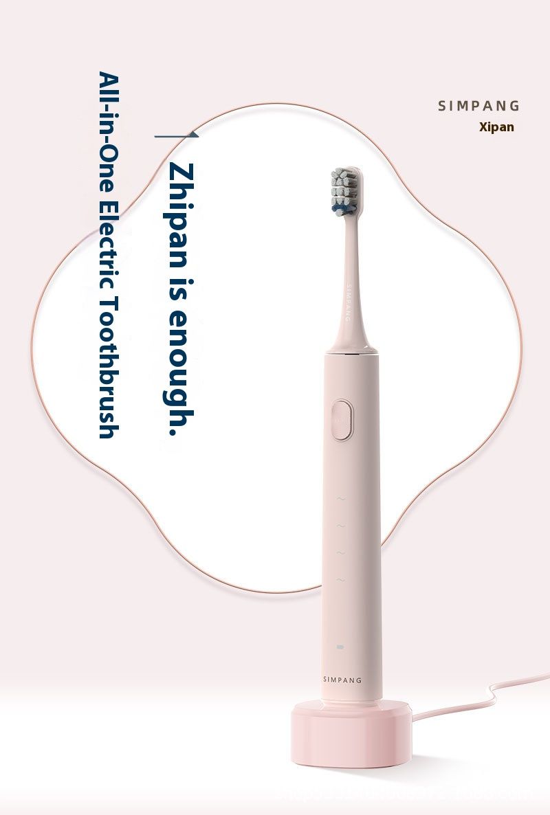 Electric Toothbrush With UV Sanitizing Base – 5 Modes, Magnetic Motor (40,000 RPM), 50+ Days Battery, Soft Bristle Heads (4-Pack, 6 Colors)_voghion.com