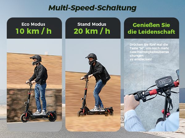 isinwheel GT2(ABE) Adult Electric Scooter 500W 48V15Ah Battery E-Scooter 10Inch Off Road Pneumatic Foldable Electric Scooter_voghion.com