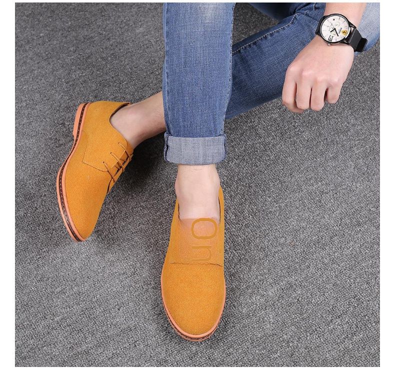 Spring men's casual shoes frosted leather men's shoes shoes anti-velvet leather large size men's shoes manufacturers wholesale a generation of hair_voghion.com
