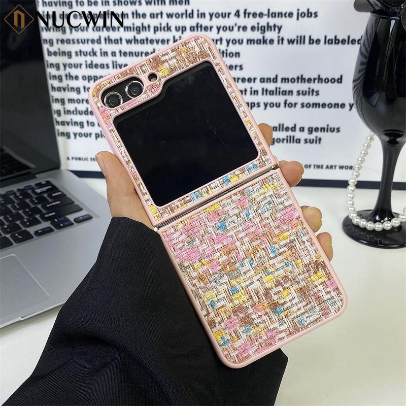 Z Flip6 Kleine Duftende Wind Tuch Gradienten Fall für Samsung Galaxy Z Flip 6 5 4 3 ZFlip4 Flip 5 6 Schlank Stoßfest Stoßstange Abdeckung_voghion.com