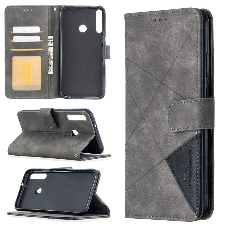 Custodia in pelle con fibbia magnetica per portafoglio aziendale per Huawei P40 Lite E, custodia protettiva antiurto_voghion.com
