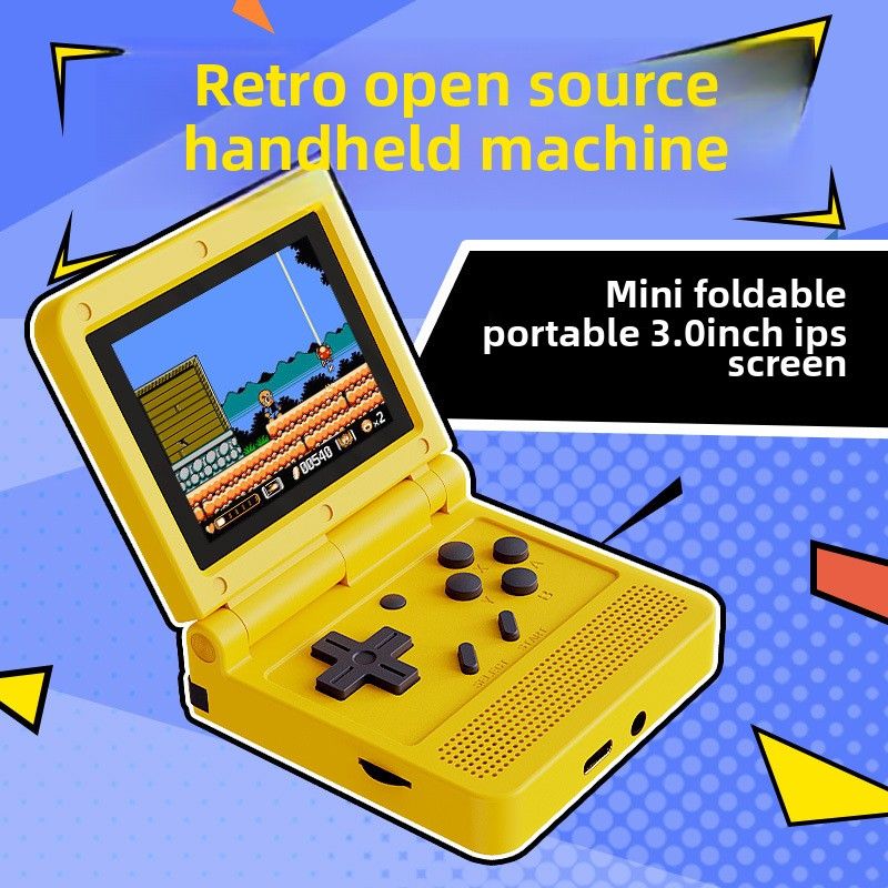 Console de jeu V90, mini-portable Flip PS Open Source portable 64 bits classique GBA Arcade_voghion.com