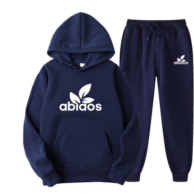 Felpa con cappuccio spessa invernale per uomo, stile coreano, jogger, sportivo, casual, da uomo, due pezzi_voghion.com