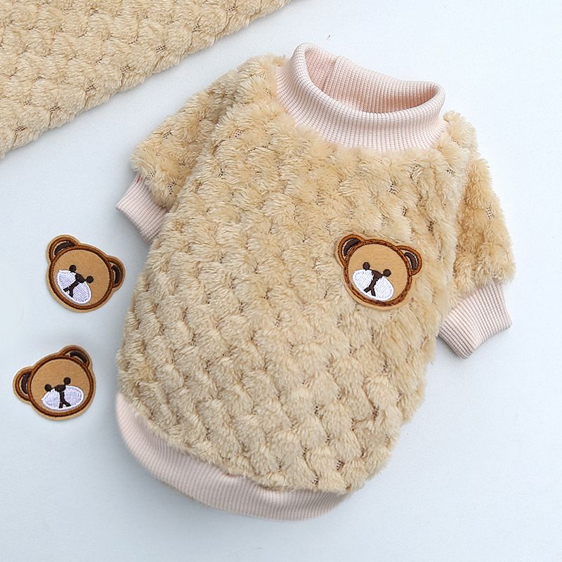 Ropa para perros pequeños y grandes, ropa para gatos, otoño e invierno, nuevos suministros para mascotas, ropa de vellón, método, cubo, ropa de dos patas, cuadros_voghion.com