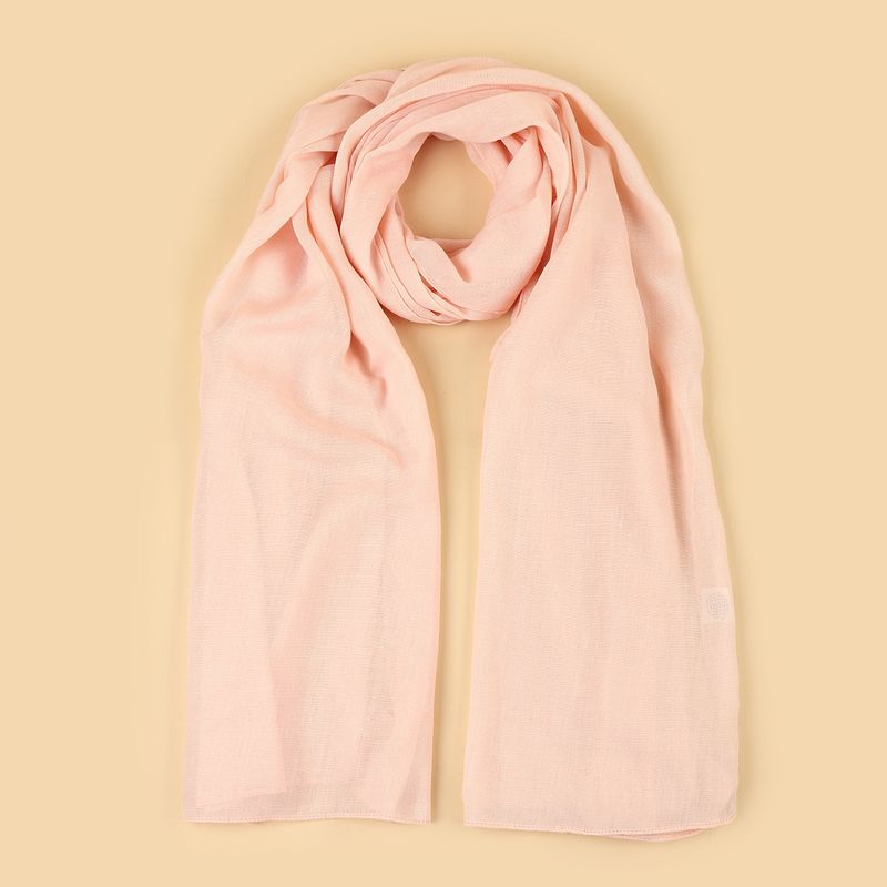 Foulard de style ethnique, nouveau foulard, longue écharpe malaisienne, couverture en gaze, couleur unie._voghion.com