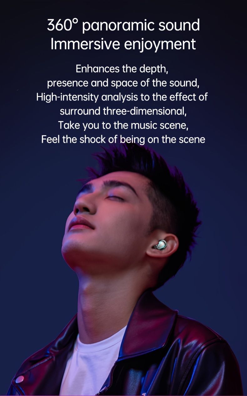 M56 Tws Stereo de înaltă fidelitate 360° Surround Cele mai recente telefoane wireless adecvate Iphone/Android/IOS/mobile, universal_voghion.com