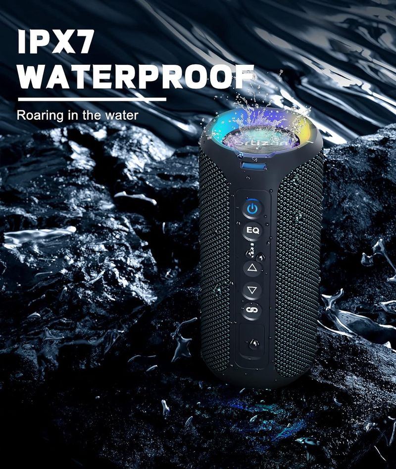 Enceinte Bluetooth portable X8 Pro avec son stéréo 40 W, basses riches, étanchéité IPX7, autonomie de 30 h, couleurs assorties_voghion.com