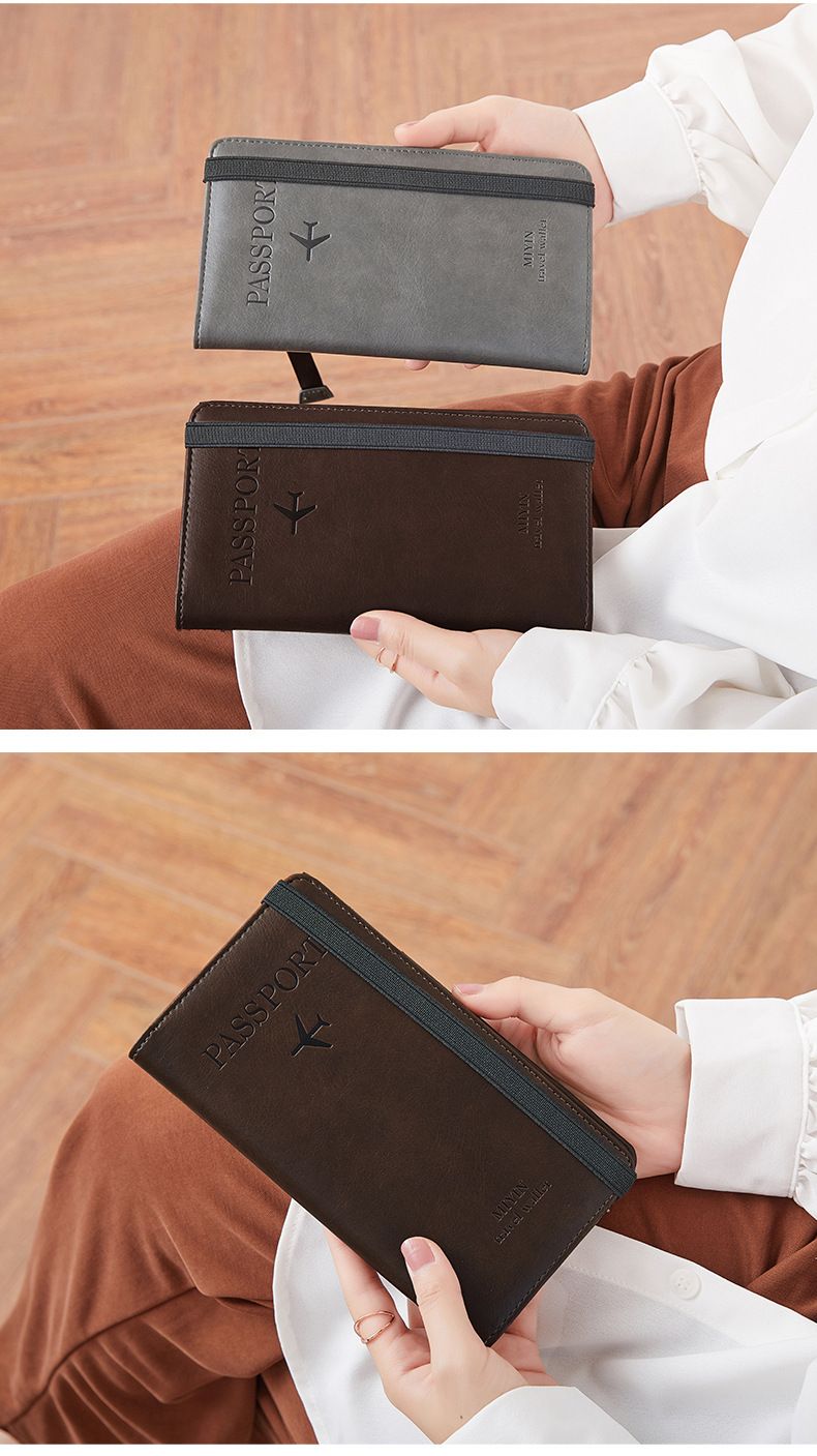 Women's RFID-Blocking Passport Wallet – Large Capacity Travel Organizer With Phone Pocket & Multi-Function Storage (8 Stylish Colors)_voghion.com