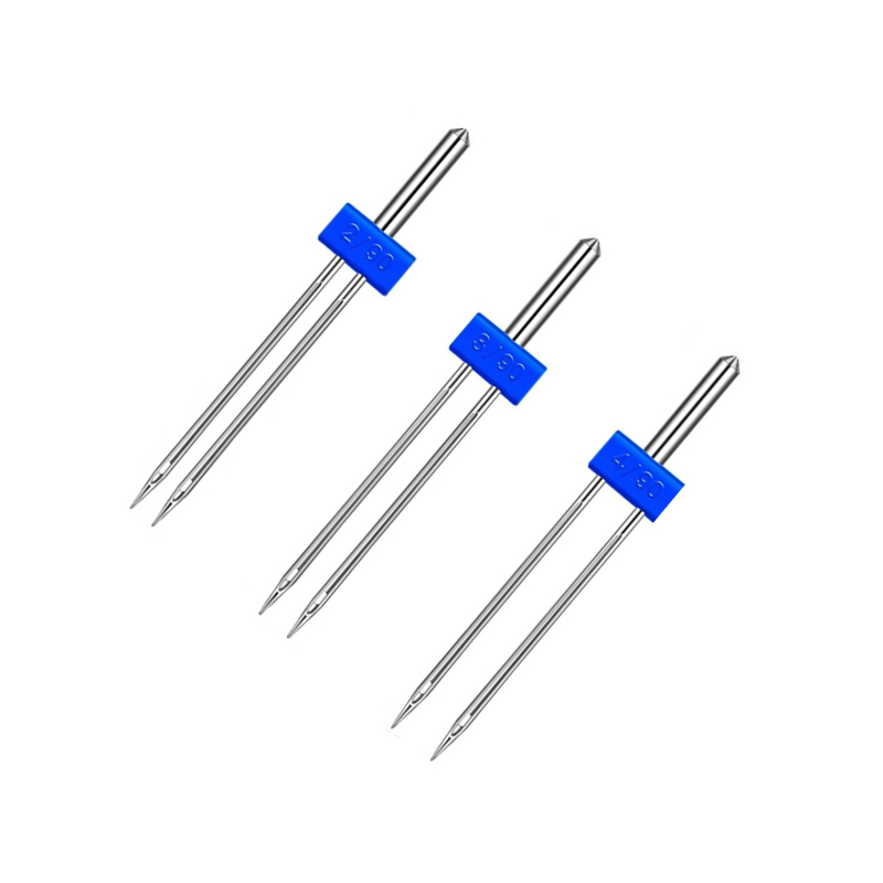 4pcs/Pack Twin Machine Needles 2/3/4mm Plus 9 Grooves Presser Foot Thick Thin Taco Presser Foot Combination_voghion.com