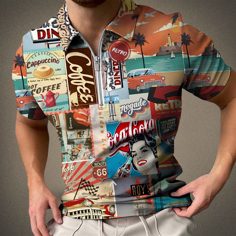 3d printed Polo shirt summer short sleeved men's casual fashion shirt Harajuku Street wear Polo shirt_voghion.com