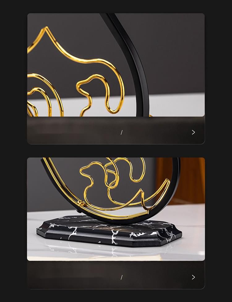 Chinese Style Home Hanging High Stem Swan Ornament New Red Wine Glass Set Rack_voghion.com