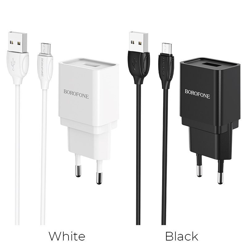 Cargador universal para móvil con puerto único BA19A Music Festival, miniusb, cabezal de carga Euro 1A_voghion.com