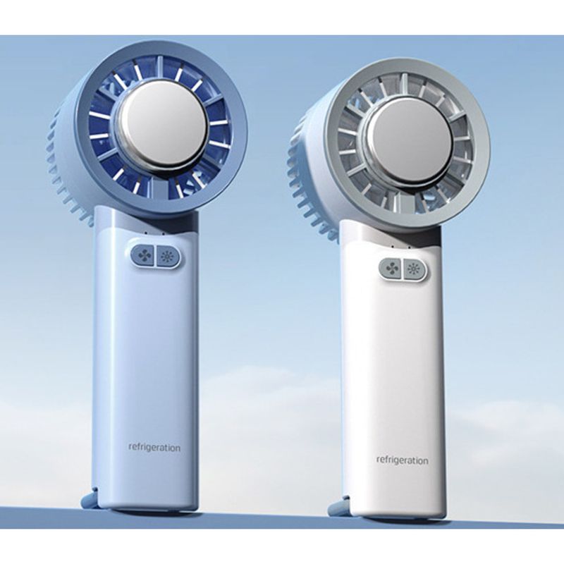 Kalte Kompresse Halbleiterkühlung USB-Ladegerät Mini Tragbarer Handventilator für Reisen im Freien_voghion.com