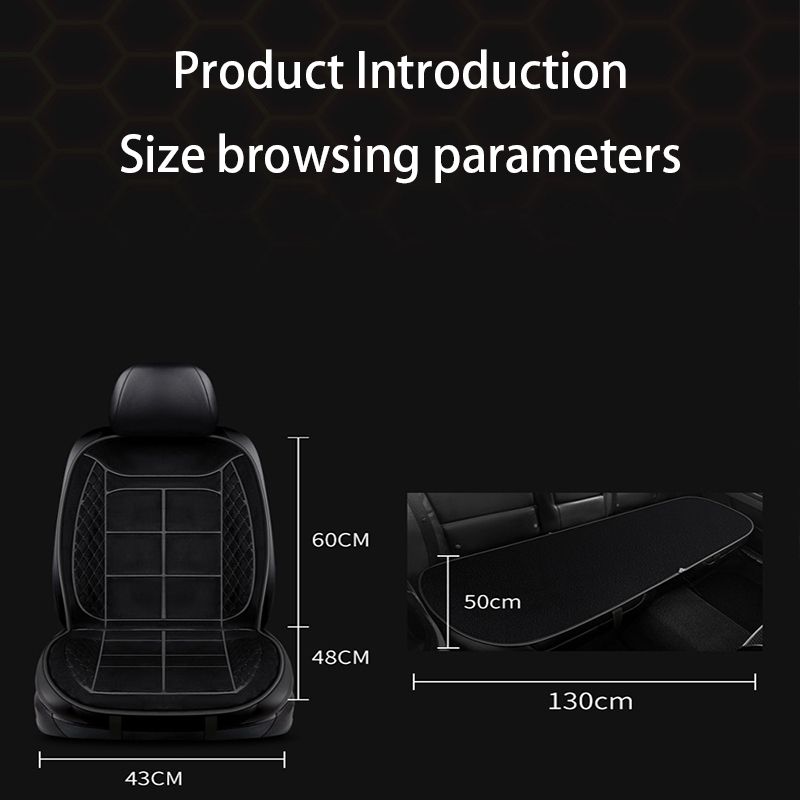12V Heated Cushion Cloth/Flannel Heater Winter Warmer Seat Car Accessories Heating Pads Set Universal_voghion.com
