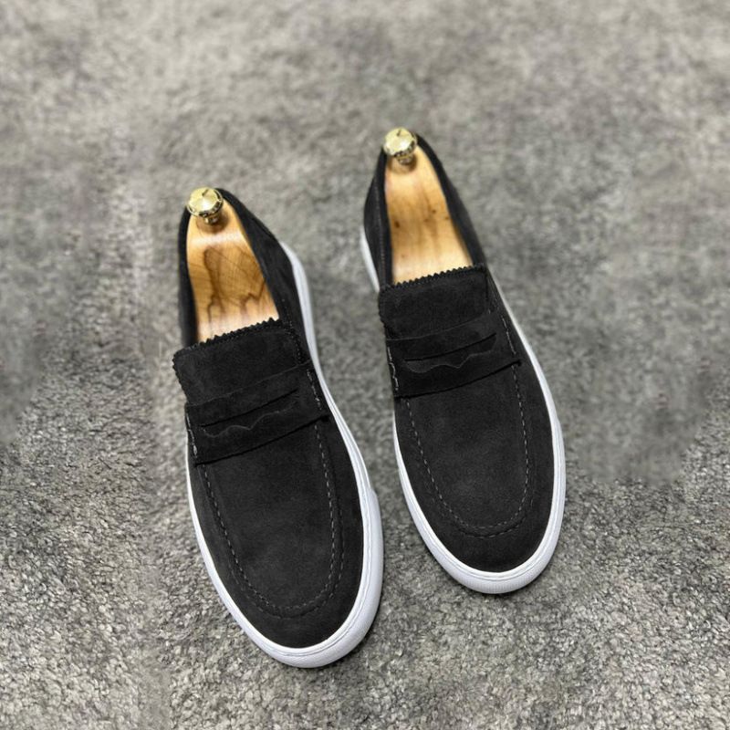 Scarpe basse da uomo comode e comode, nuove, di qualità imbattibile, stile business britannico, con punta arrotondata_voghion.com