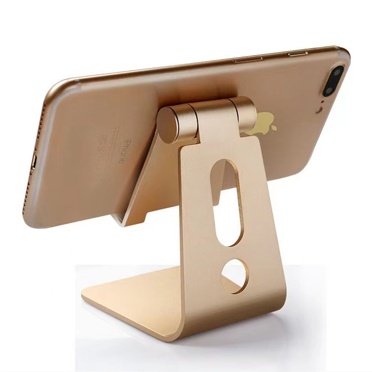 Supporto portatile pieghevole per tablet con supporto pigro per streaming live mobile in lega di alluminio da tavolo_voghion.com