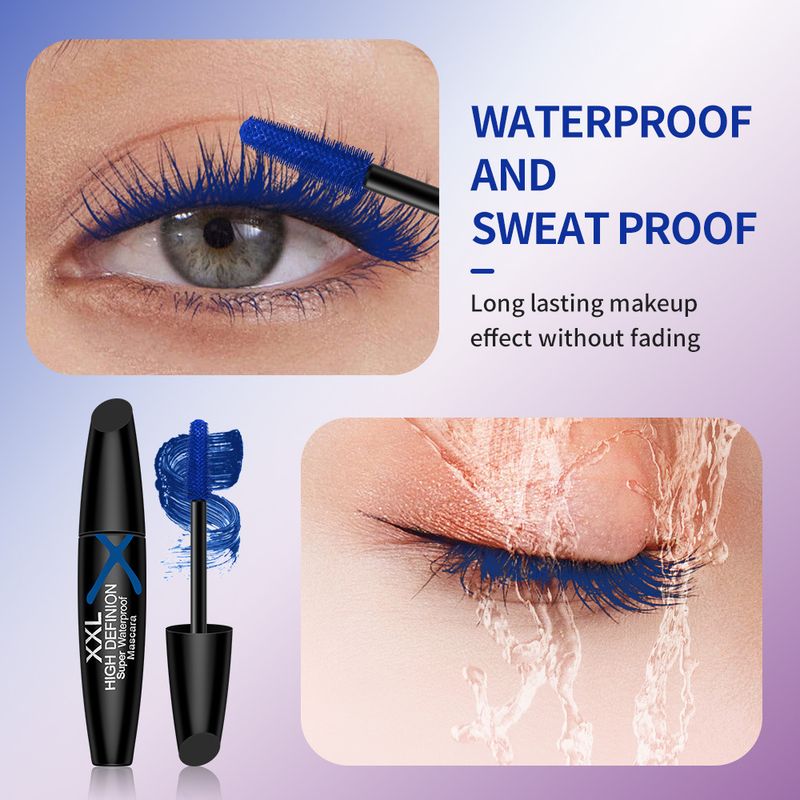 Sechs Farben: Schwarz und Weiß, Blaurot, Lilabraun. Augenfarbe: Schwarz, dick, länglich, wasserfest, nicht schwindlig, leicht zu entfernendes Make-up._voghion.com