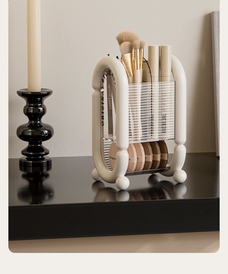 Makeup Tools & Accessories Makeup Brush Storage Bucket Beauty Home Desktop Storage Transparent Makeup Storage Box Student Large Capacity Rack_voghion.com