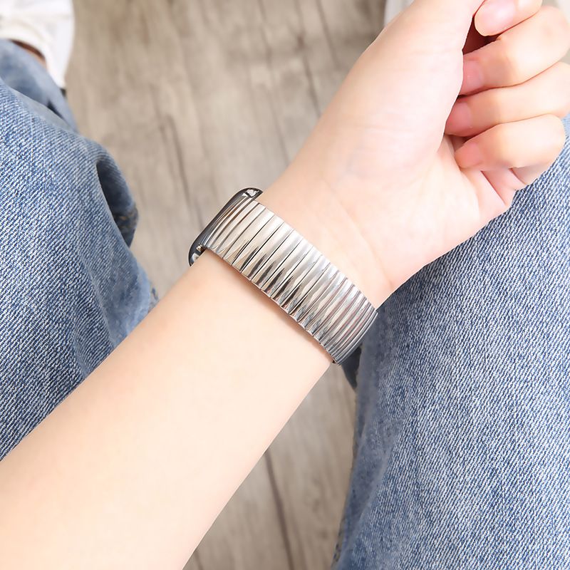 Cinturini per orologi in acciaio inossidabile elastico cinturino fionda 20/22mm quadrante lucido quadrante sabbia cinturino elastico universale_voghion.com