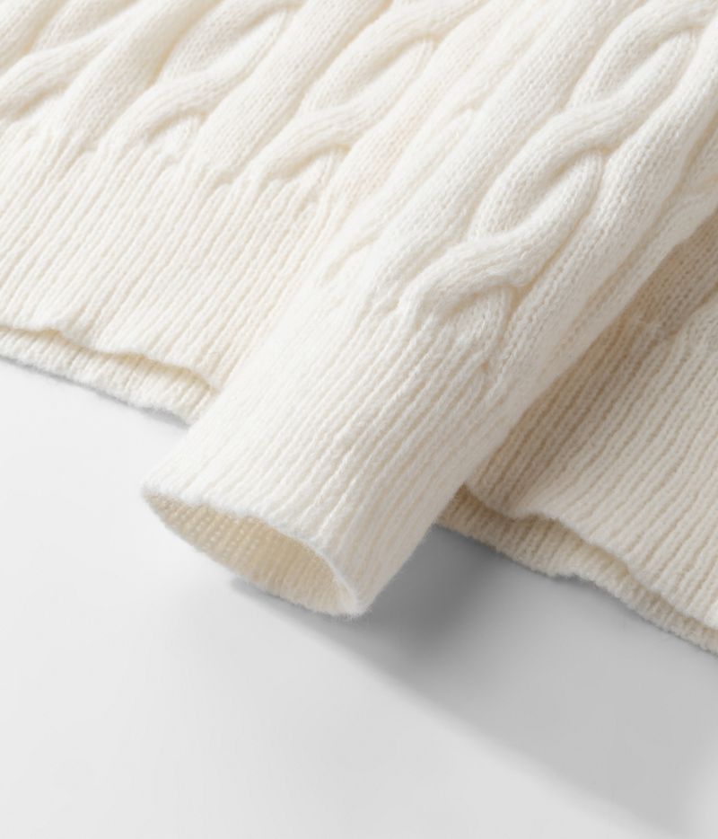 Men's Half-Zip High Collar Sweater – Business Casual Knit For Autumn & Winter Men's Clothing_voghion.com